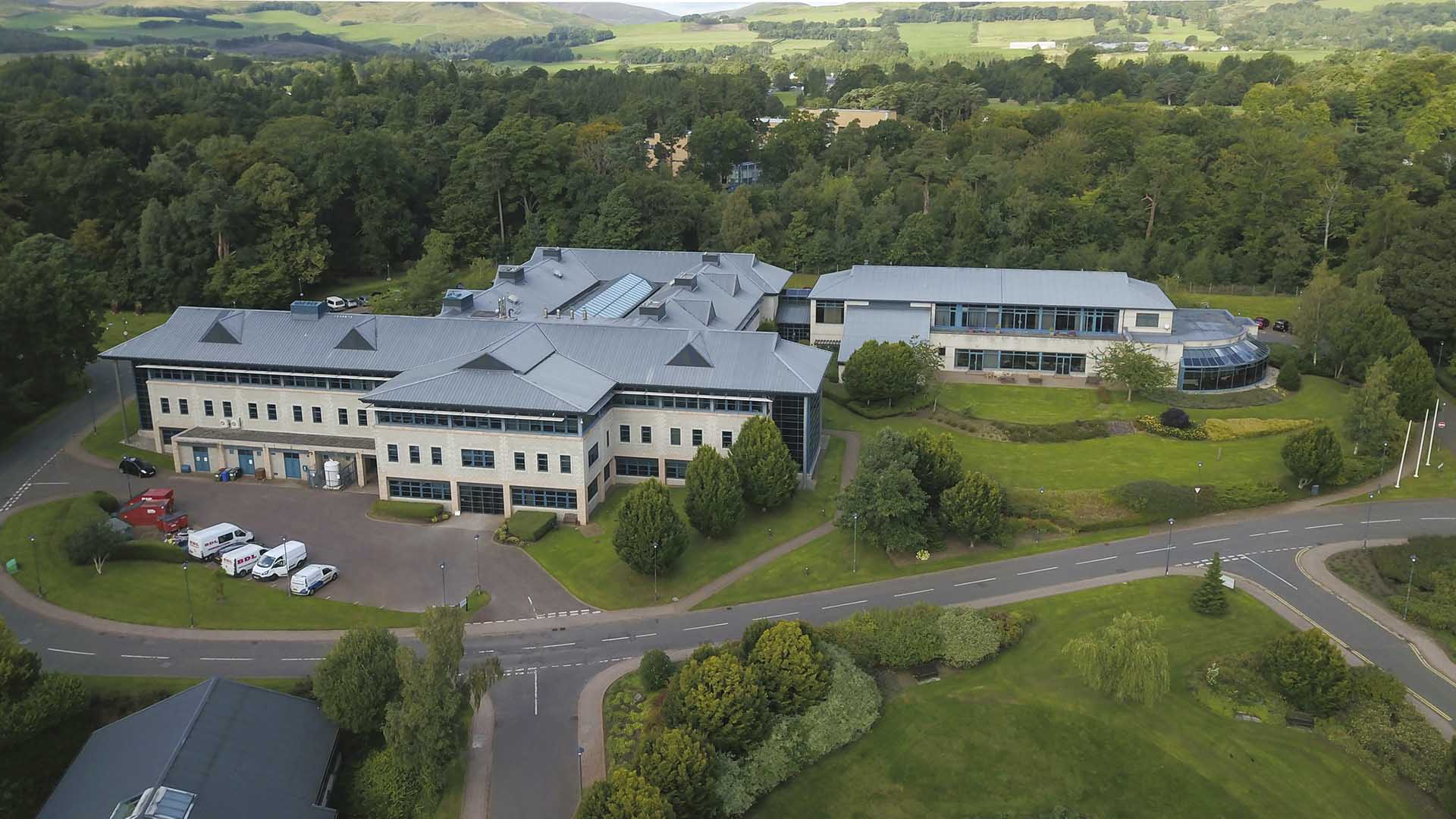 Aerial view of moredun research international